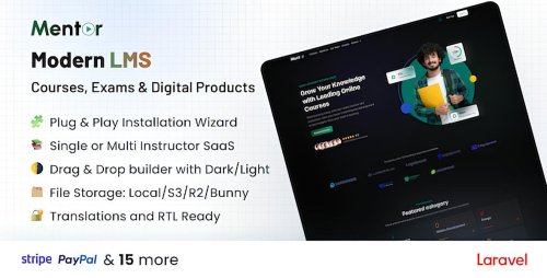 Mentor LMS - Learning Management System for Courses