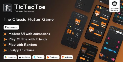 Tic Tac Toe - The Classic Flutter Tic Tac Toe Game