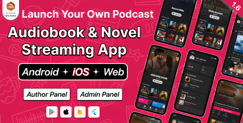 DTPocketFM – Flutter Podcast, Audiobook, Novel & Threads App