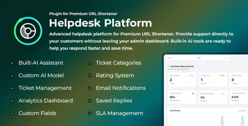Helpdesk Platform - Plugin for Premium URL Shortener