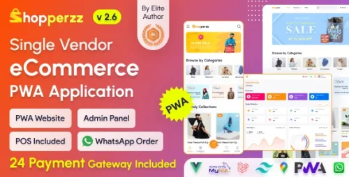 Shopperzz - PWA eCommerce CMS with POS & WhatsApp Ordering